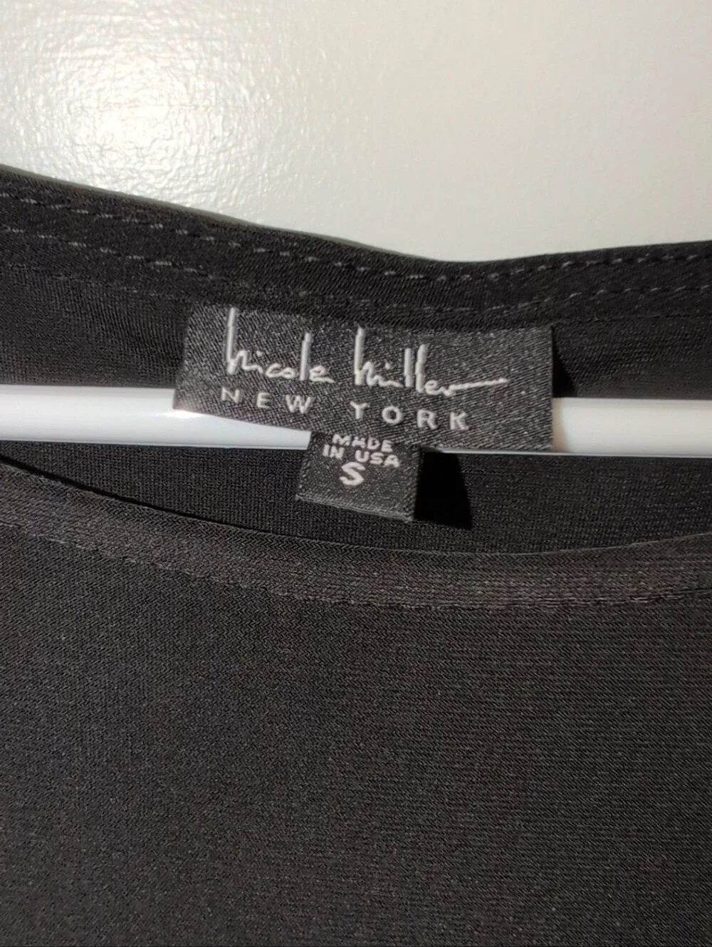 Nicole Miller Black Short-Sleeve Tiered Maxi Dress - Picture 3 of 9